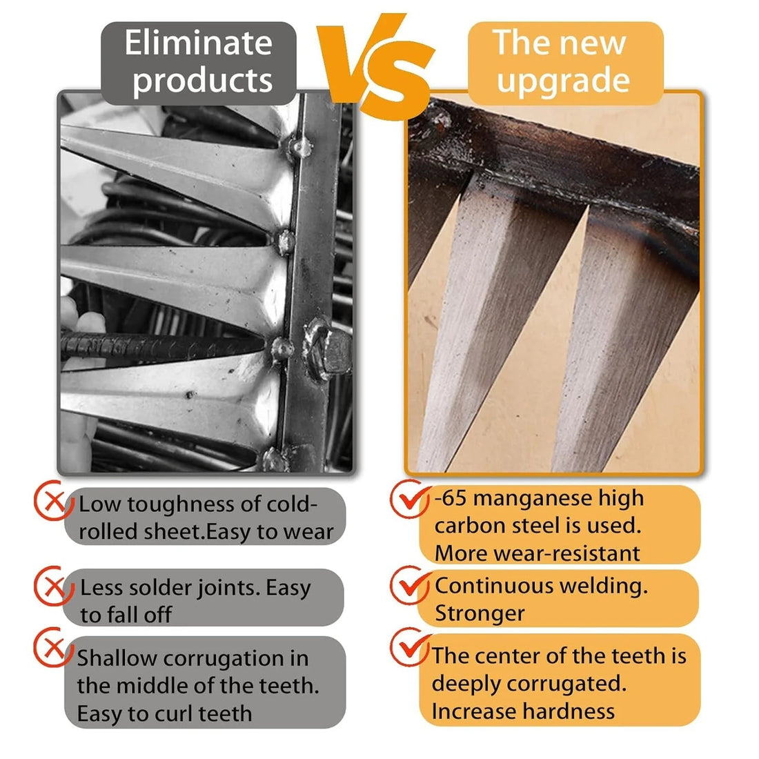Sharpen™ Carbon Steel Garden Rake