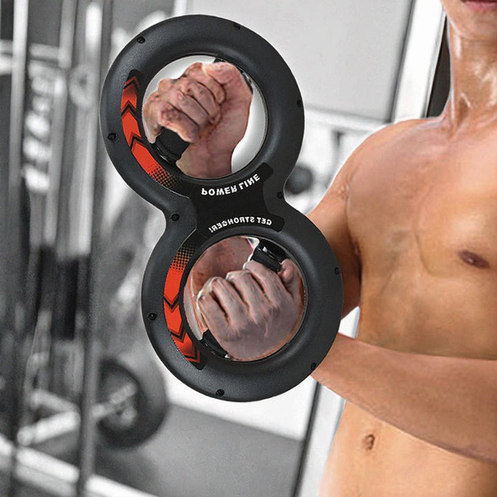 Power Arm 8 Shaped Wrist Grip Key Fitness Strength Trainer