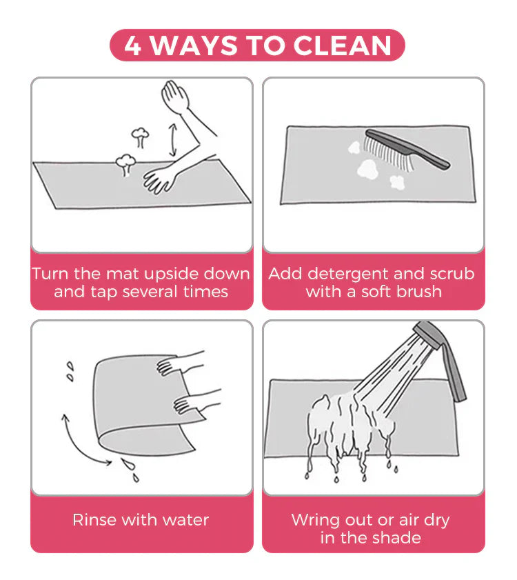 Luxury 3D Flower Floor Mat – Quick-Dry, Non-Slip, Stylish XXL Red