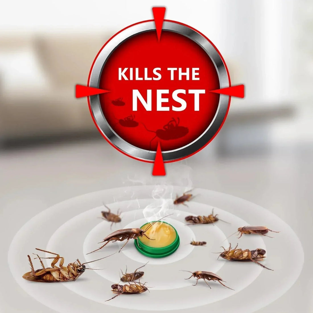 Roach Shield Natural Gel – Safe & Powerful Cockroach Killer for Kitchens, Bathrooms & Cabinets