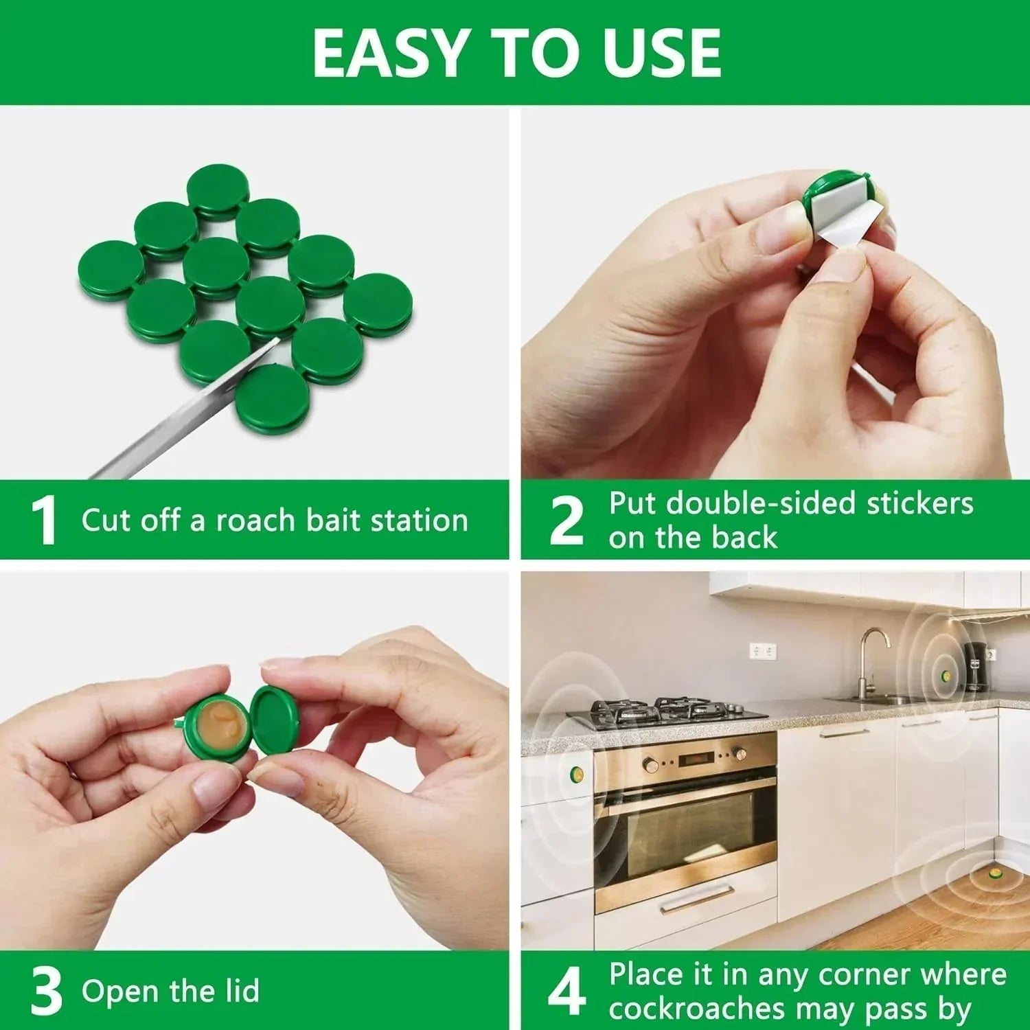 Roach Shield Natural Gel – Safe & Powerful Cockroach Killer for Kitchens, Bathrooms & Cabinets