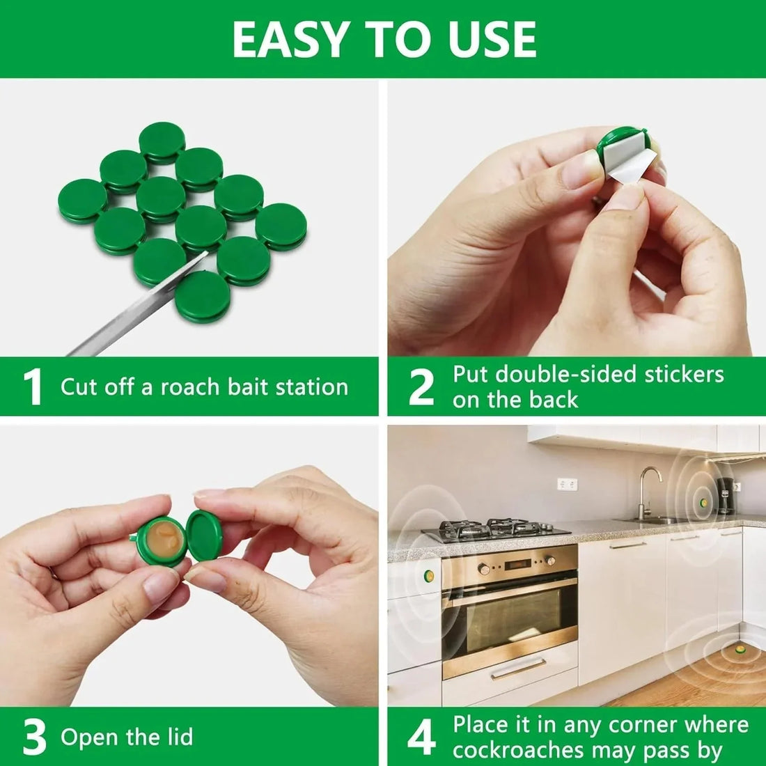 RoachShield Natural Gel – Safe & Powerful Cockroach Killer for Kitchens, Bathrooms & Cabinets | Buy 1 Get 1 Free